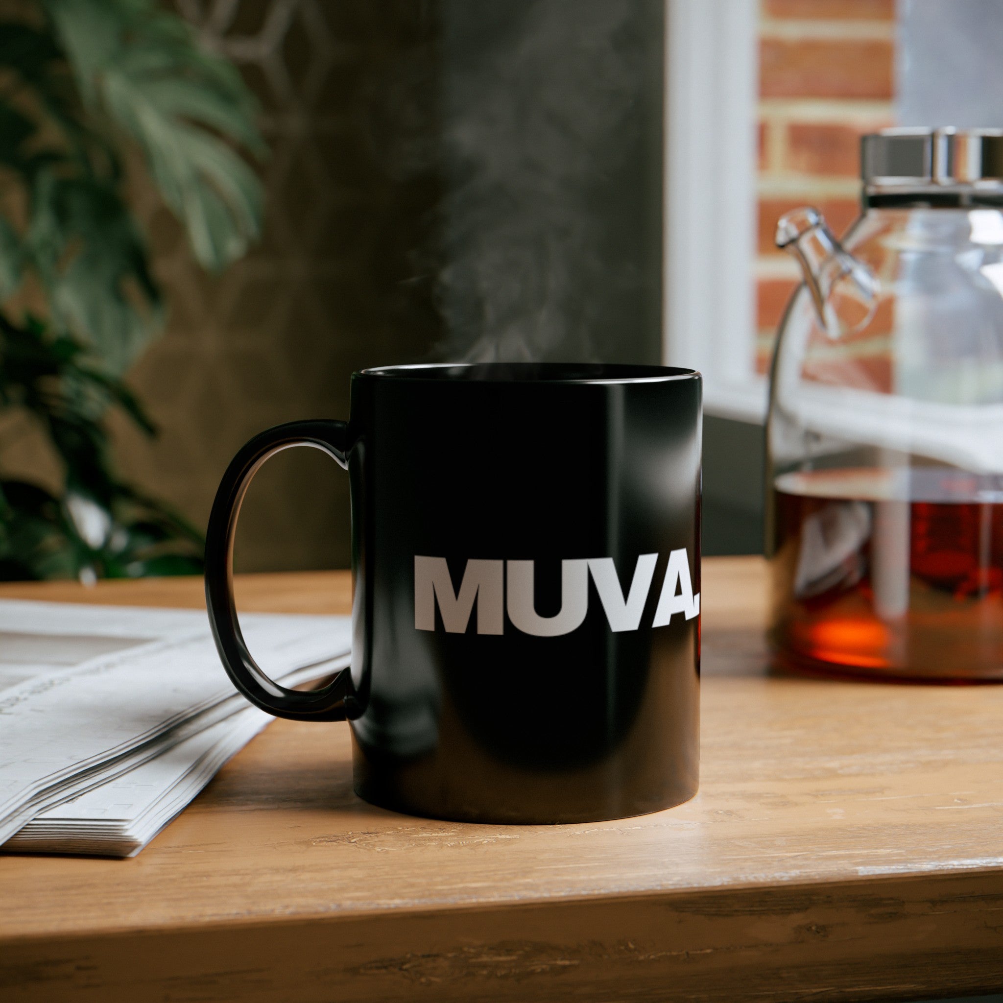 MUVA. - Black Ceramic Mug (11oz)